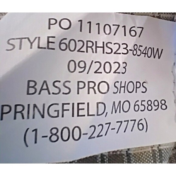 Bass Pro Red Head Brand‎ Men's Plaid Short Sleeve, Size M - Picture 7 of 7